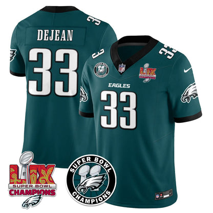 Philadelphia Eagles Super Bowl LIX Champions Jersey - All Stitched