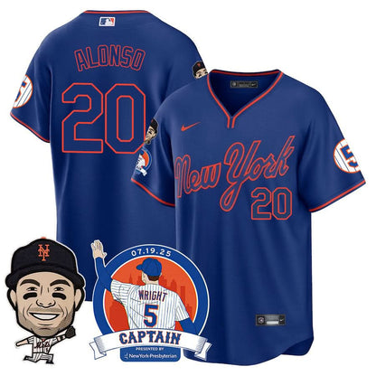 New York Mets David Wright "Mets Legend" Jersey V2 - All Stitched