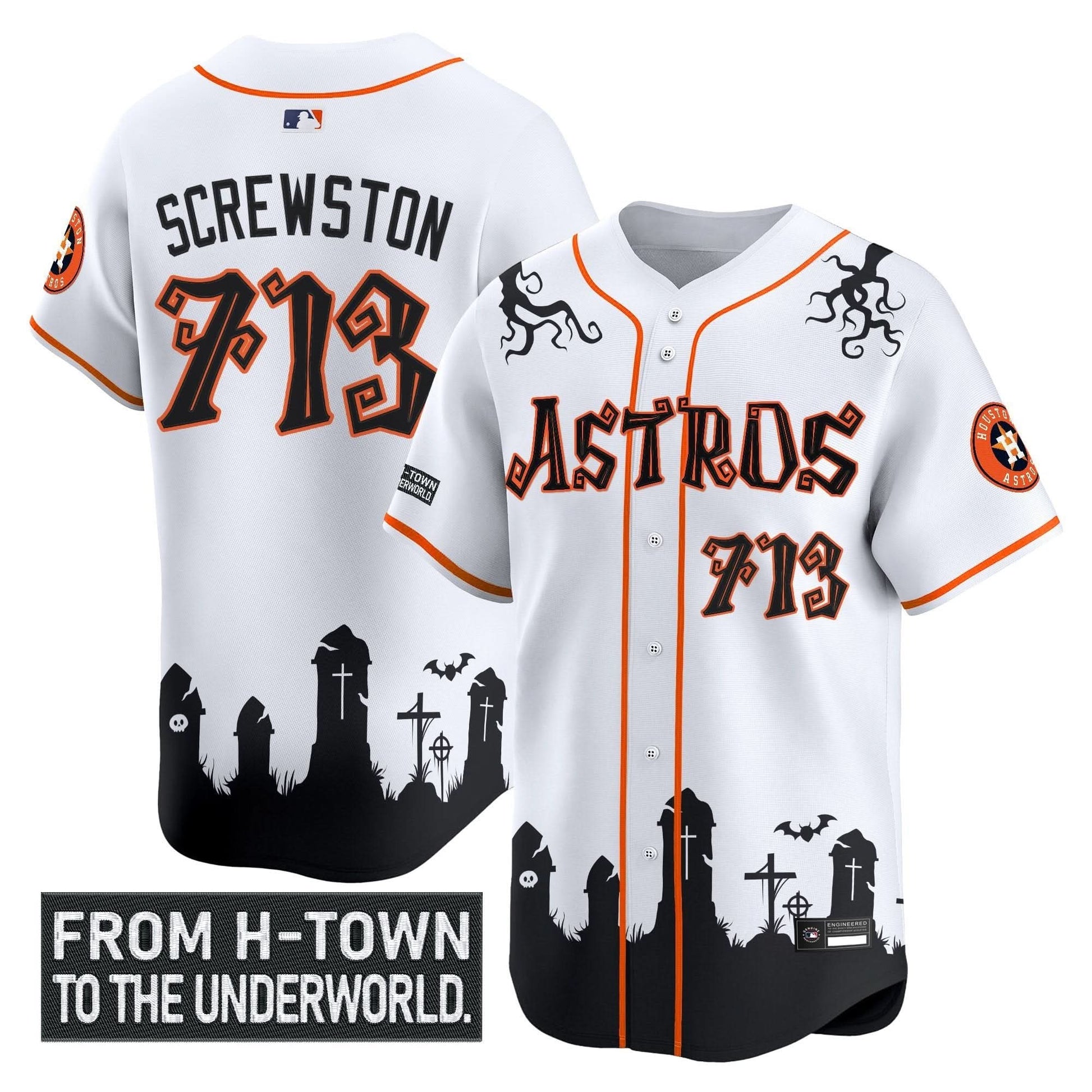 Houston Astros 'Halloween Shadows Edition' Vapor Premier Limited Jersey - Stitched