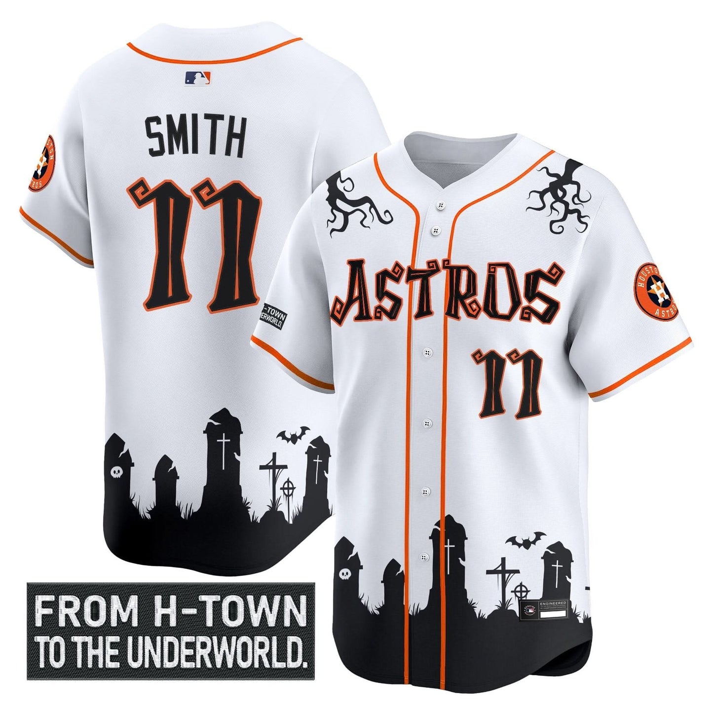 Houston Astros 'Halloween Shadows Edition' Vapor Premier Limited Jersey - Stitched