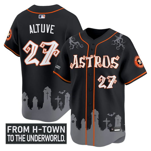 Houston Astros 'Halloween Shadows Edition' Vapor Premier Limited Jersey - Stitched