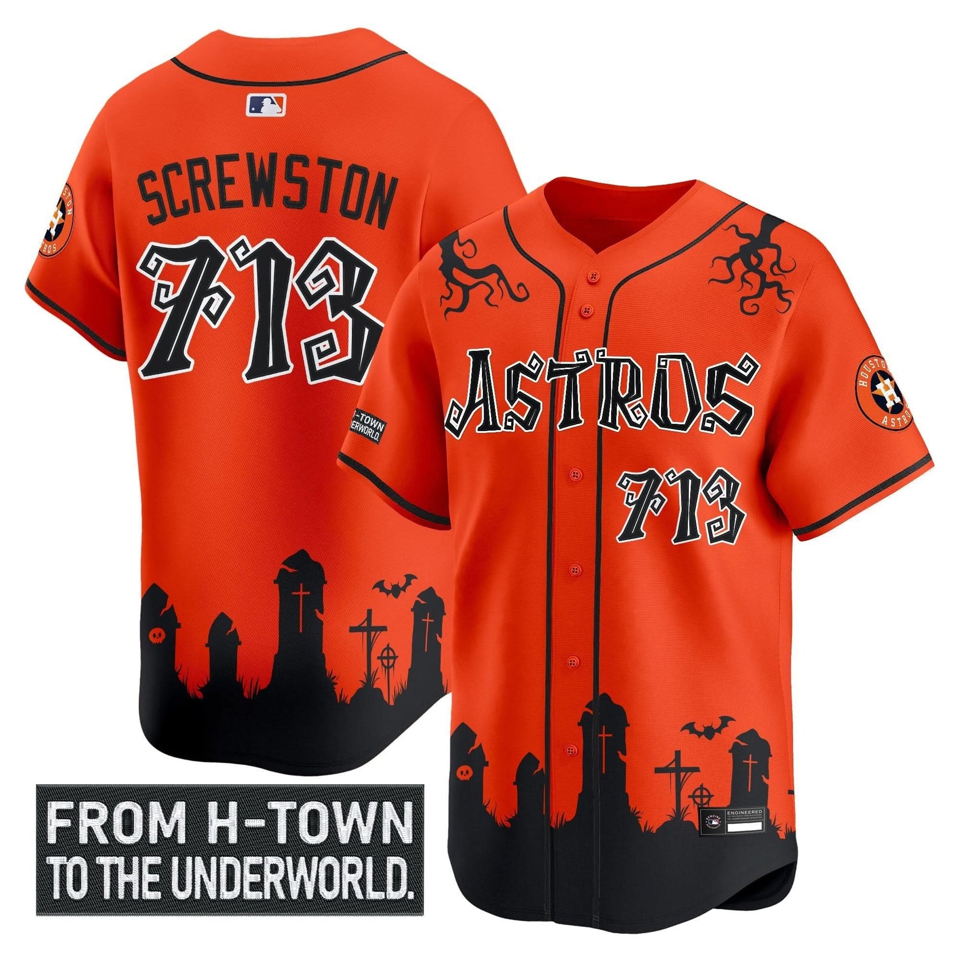Houston Astros 'Halloween Shadows Edition' Vapor Premier Limited Jersey - Stitched