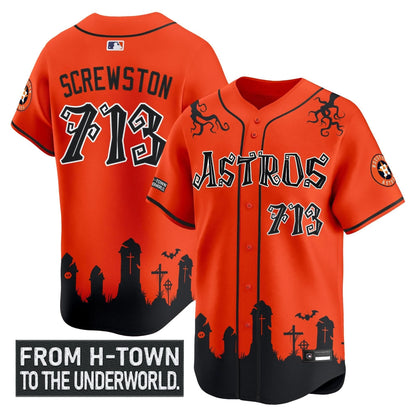 Houston Astros 'Halloween Shadows Edition' Vapor Premier Limited Jersey - Stitched