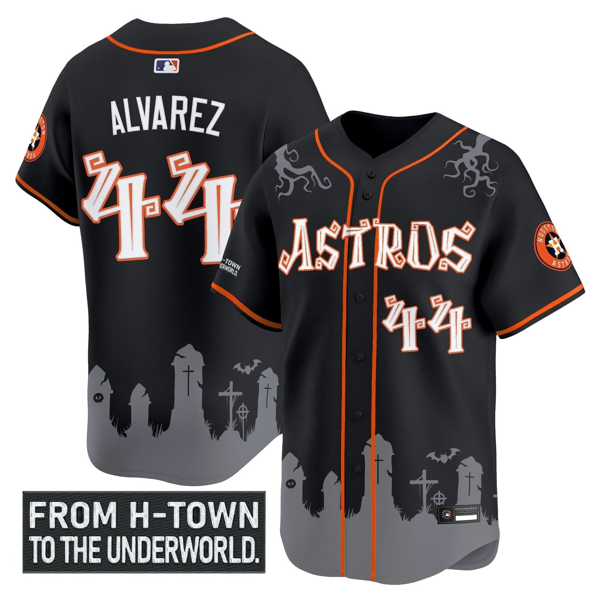 Houston Astros 'Halloween Shadows Edition' Vapor Premier Limited Jersey - Stitched