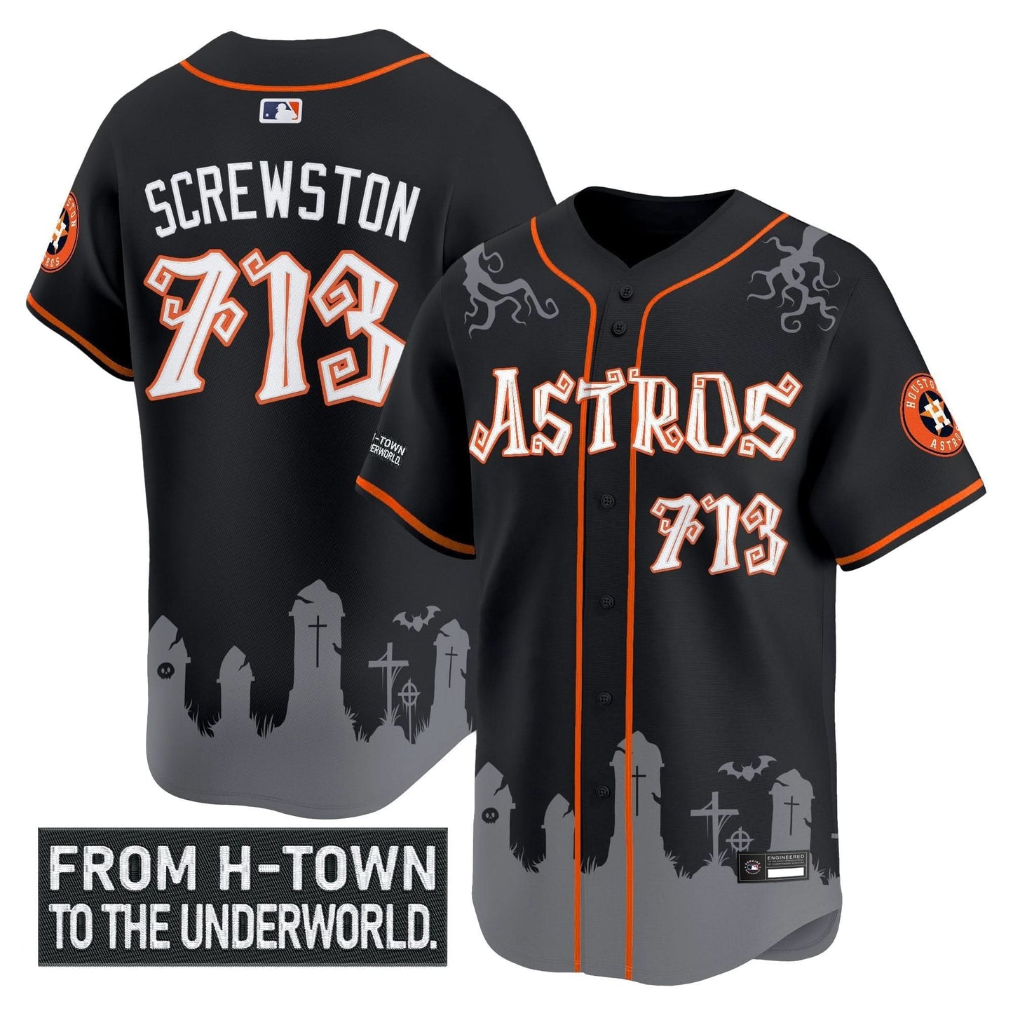 Houston Astros 'Halloween Shadows Edition' Vapor Premier Limited Jersey - Stitched