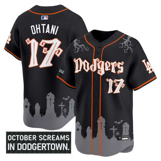 Los Angeles Dodgers 'Halloween Edition' Premier Limited Jersey - Stitched