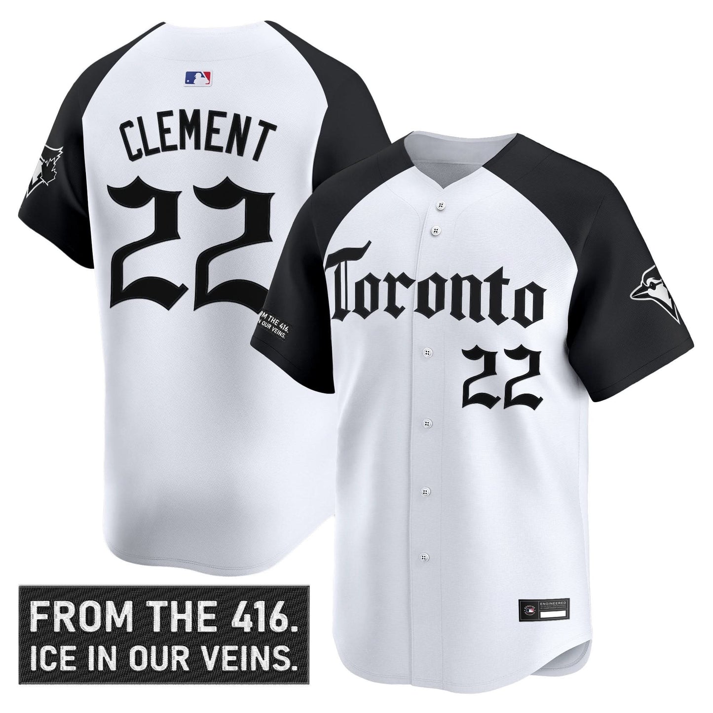 Toronto Blue Jays 'Gothic North Edition' Vapor Premier Limited Jersey - All Stitched