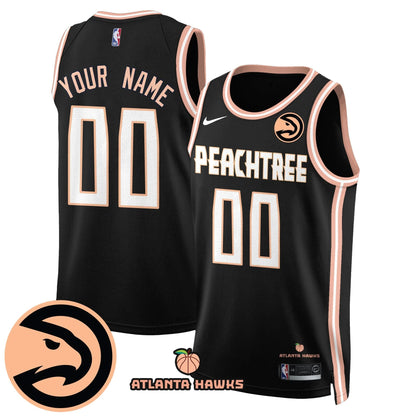 Atlanta Hawks “Peachtree” City Edition Jersey - All Stitched