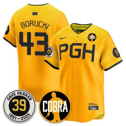 Pittsburgh Pirates Memories Dave Parker Jersey- “COBRA” Patch - All Stitched