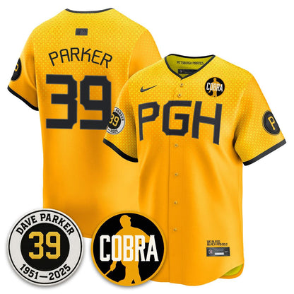Pittsburgh Pirates Memories Dave Parker Jersey- “COBRA” Patch - All Stitched