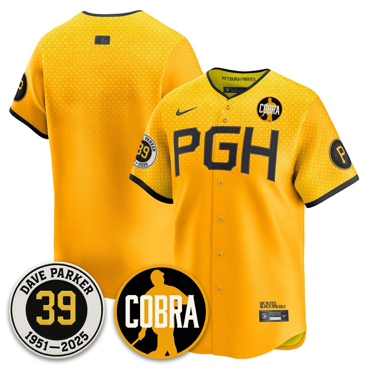 Pittsburgh Pirates Memories Dave Parker Jersey- “COBRA” Patch - All Stitched
