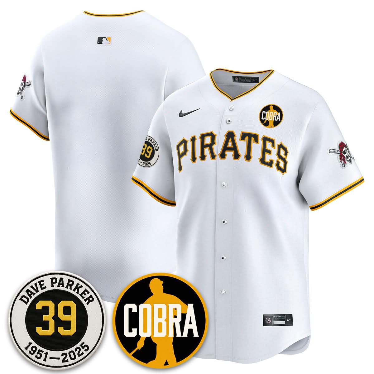 Pittsburgh Pirates Memories Dave Parker Jersey- “COBRA” Patch - All Stitched