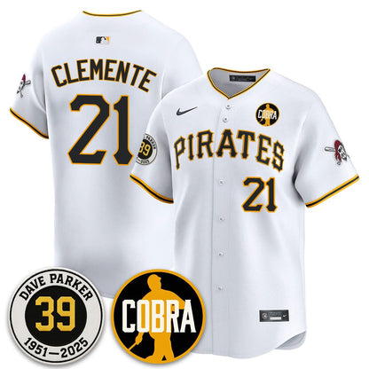 Pittsburgh Pirates Memories Dave Parker Jersey- “COBRA” Patch - All Stitched