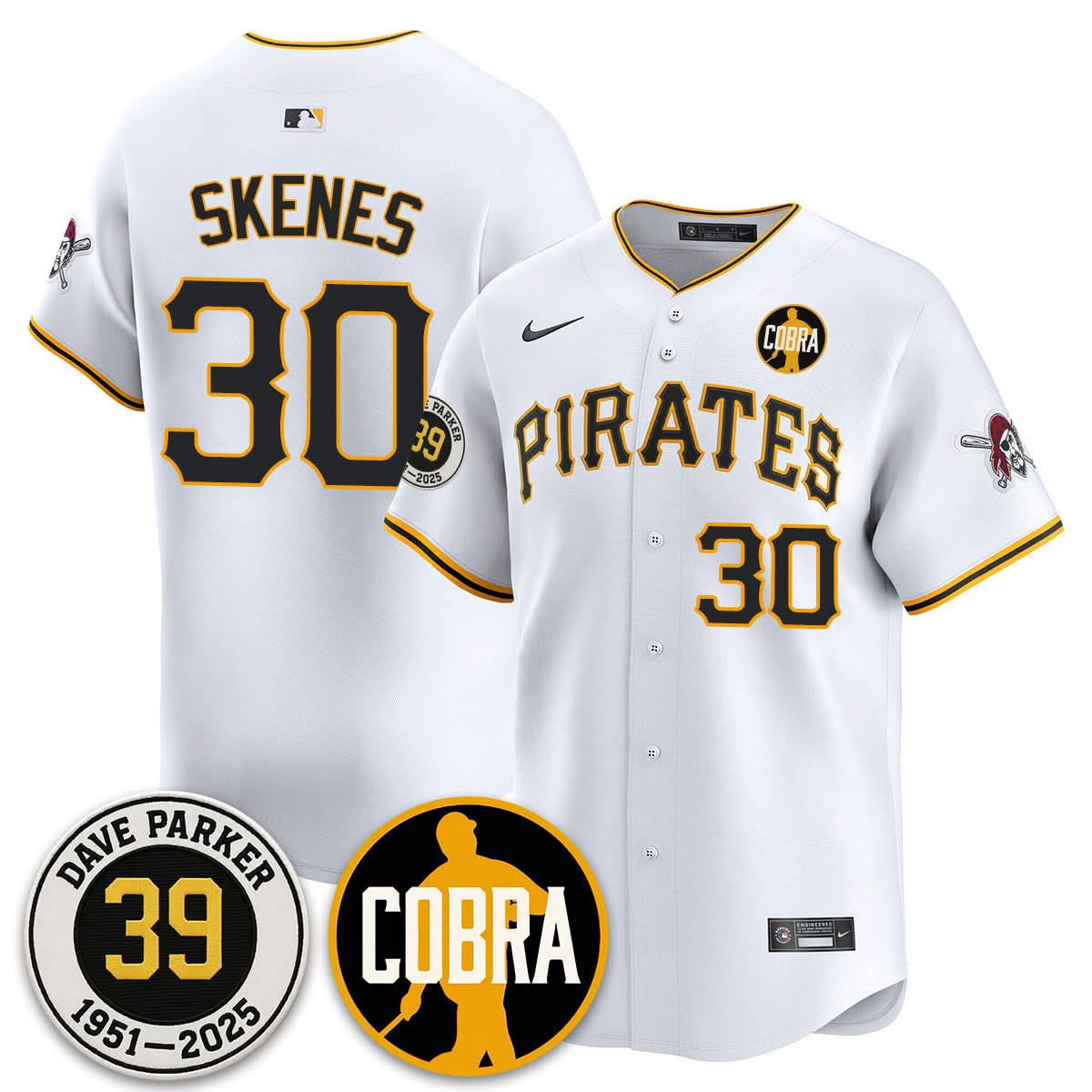 Pittsburgh Pirates Memories Dave Parker Jersey- “COBRA” Patch - All Stitched