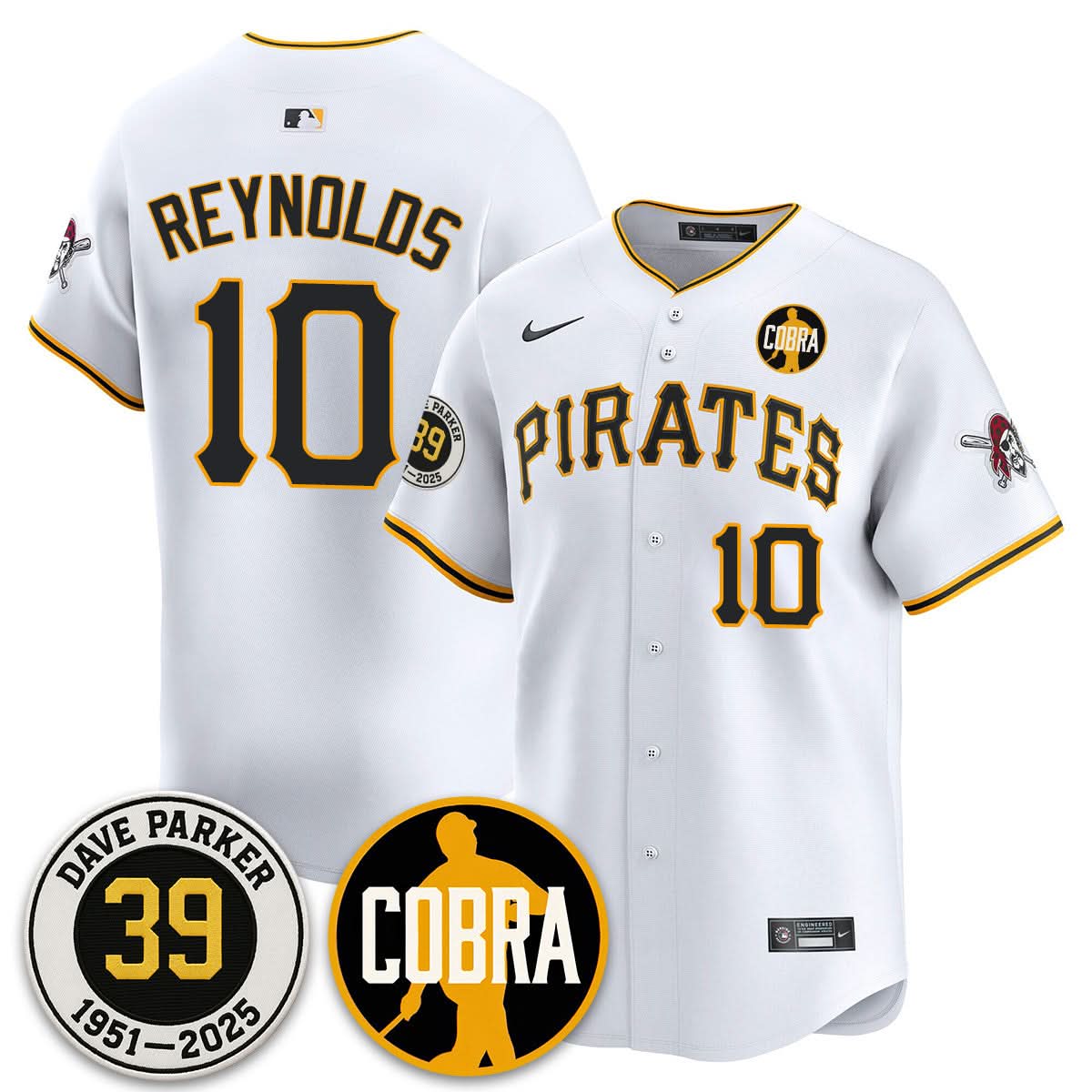 Pittsburgh Pirates Memories Dave Parker Jersey- “COBRA” Patch - All Stitched