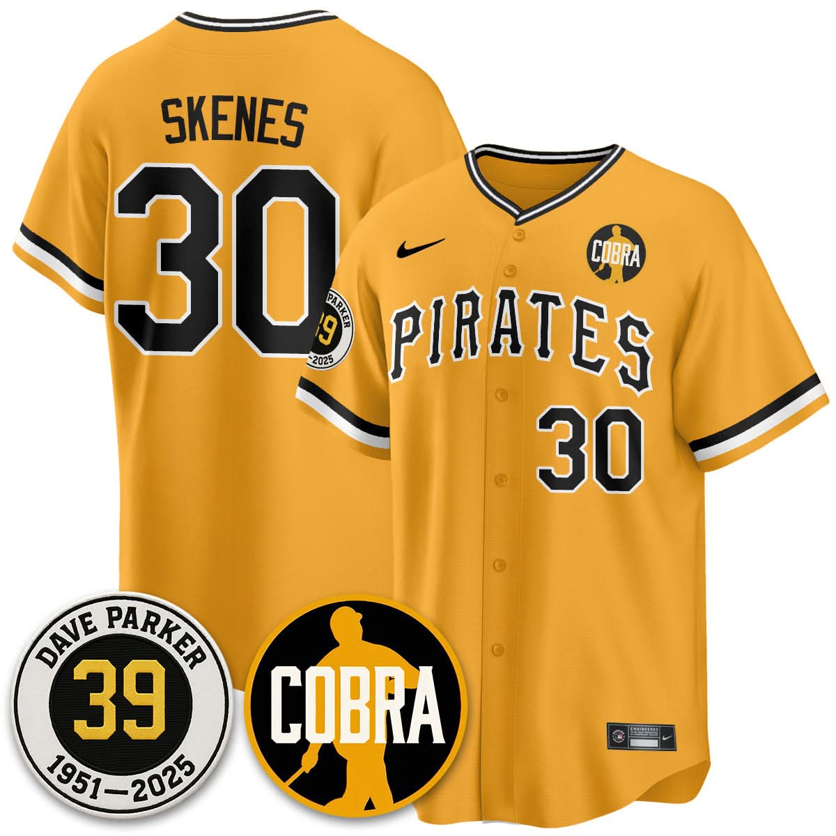Pittsburgh Pirates Memories Dave Parker Jersey- “COBRA” Patch - All Stitched