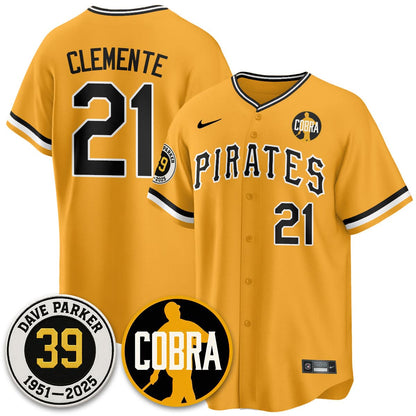 Pittsburgh Pirates Memories Dave Parker Jersey- “COBRA” Patch - All Stitched
