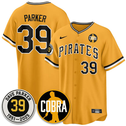 Pittsburgh Pirates Memories Dave Parker Jersey- “COBRA” Patch - All Stitched
