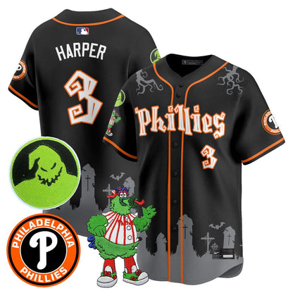 Philadelphia Phillies Oogie Boogie & Phanatic Premier Limited Jersey - All Stitched