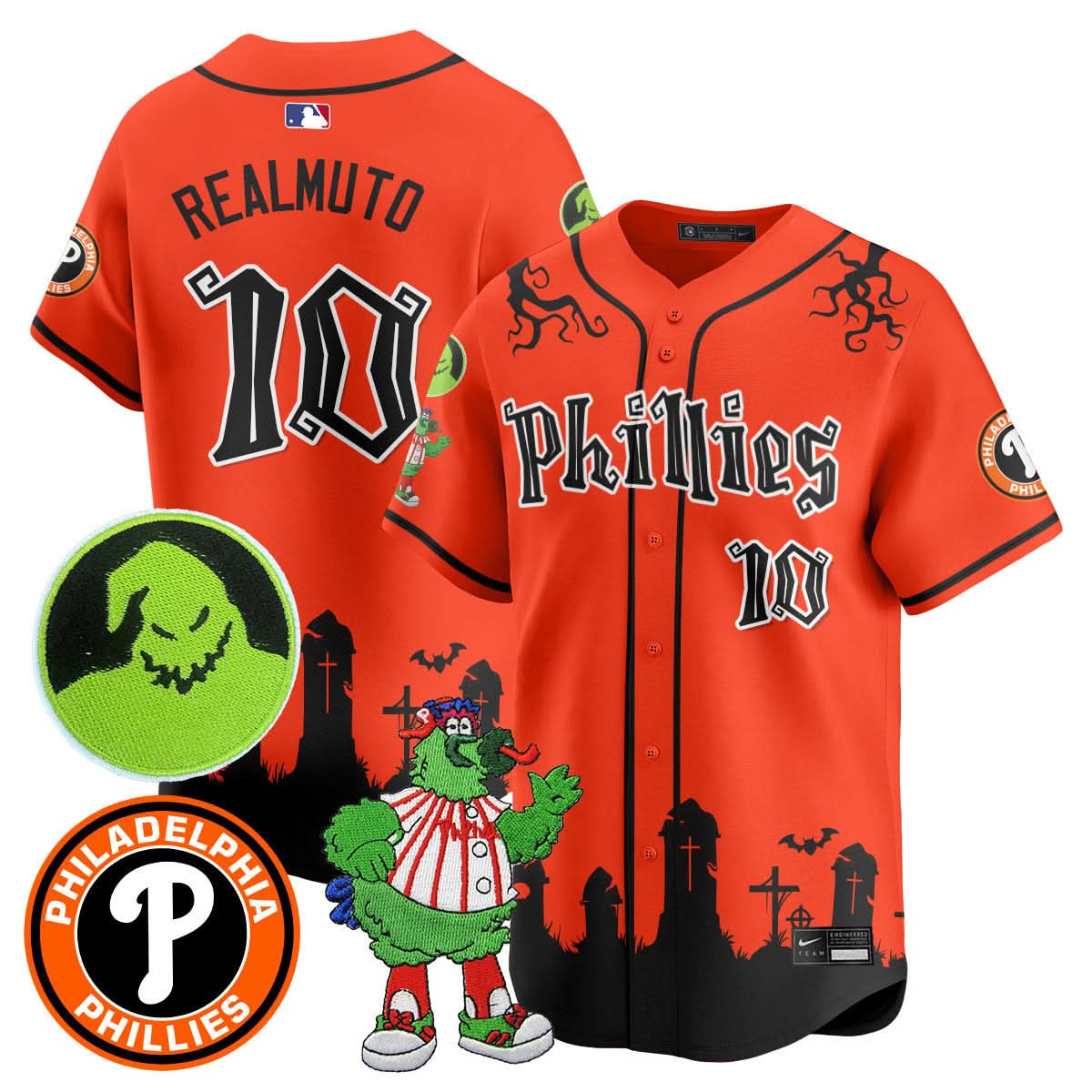 Philadelphia Phillies Oogie Boogie & Phanatic Premier Limited Jersey - All Stitched