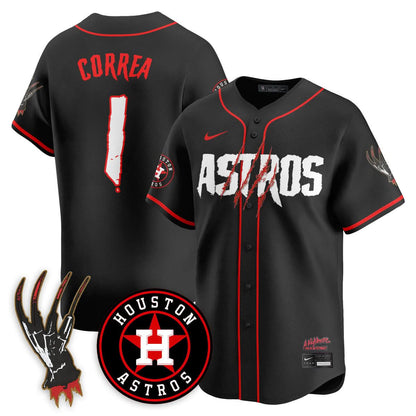 Houston Astros "A Nightmare on Elm Street" Jersey - Stitched