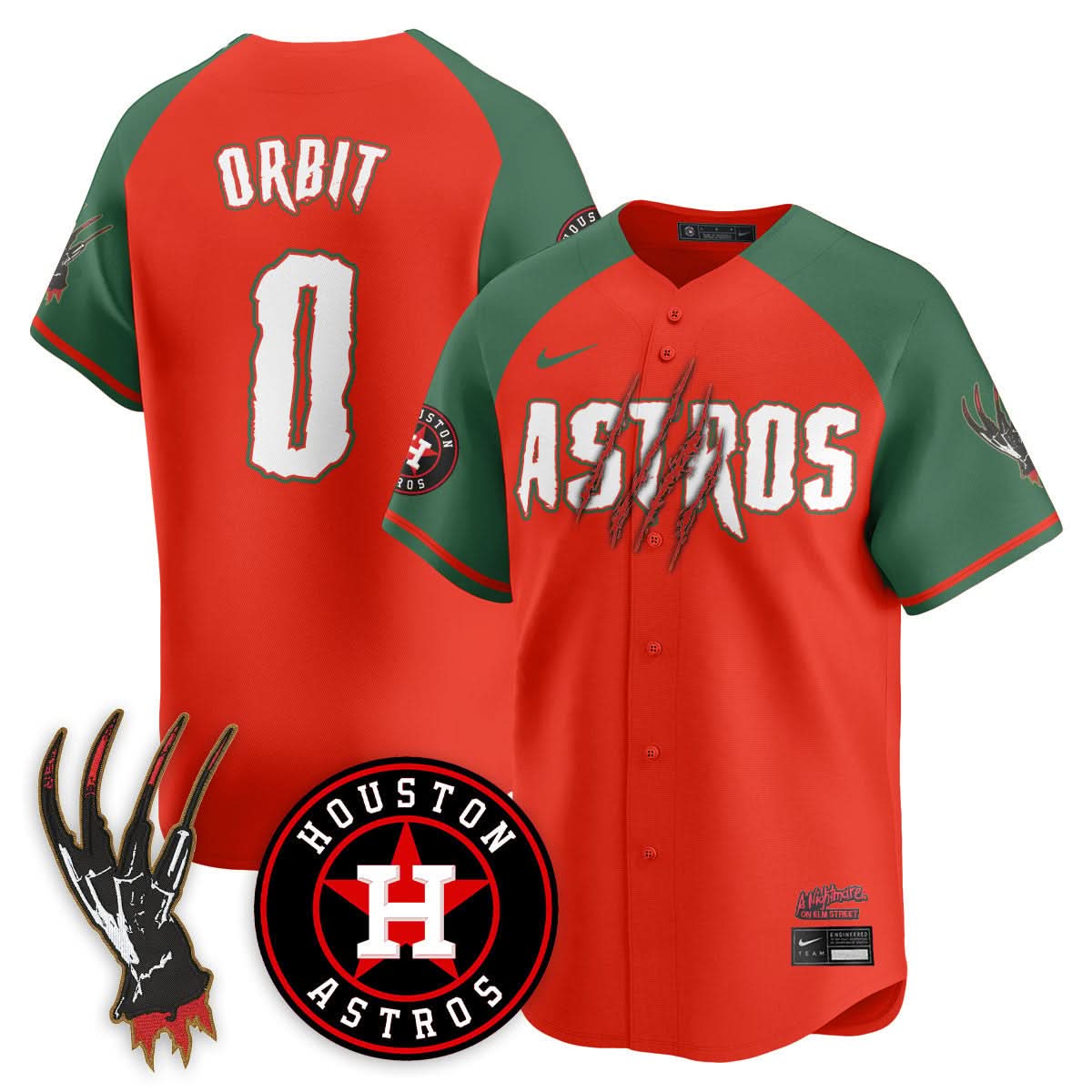 Houston Astros "A Nightmare on Elm Street" Jersey - Stitched