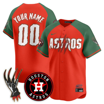 Houston Astros "A Nightmare on Elm Street" Jersey - Stitched