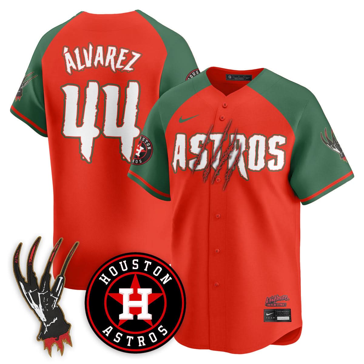 Houston Astros "A Nightmare on Elm Street" Jersey - Stitched