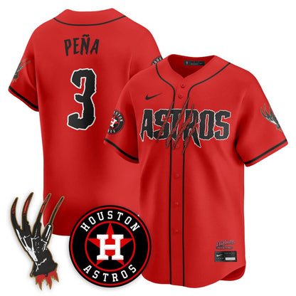 Houston Astros "A Nightmare on Elm Street" Jersey - Stitched