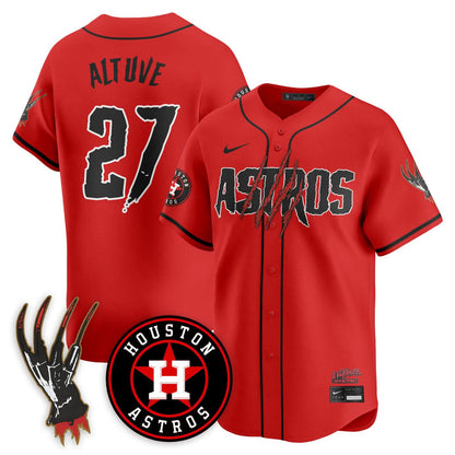 Houston Astros "A Nightmare on Elm Street" Jersey - Stitched