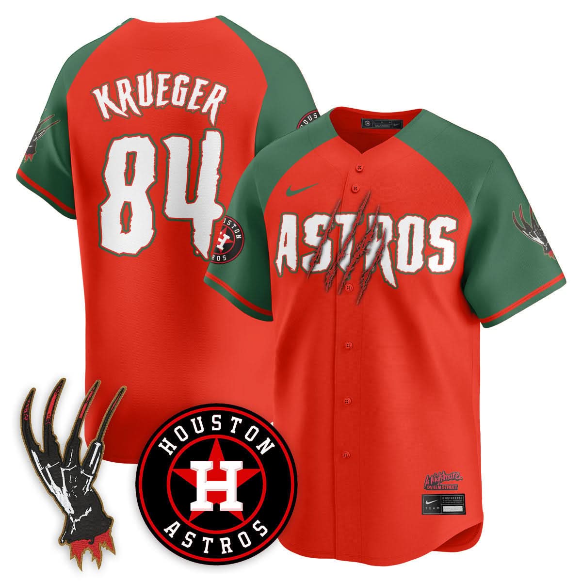 Houston Astros "A Nightmare on Elm Street" Jersey - Stitched