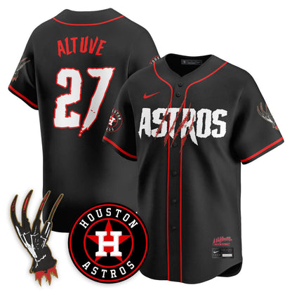 Houston Astros "A Nightmare on Elm Street" Jersey - Stitched