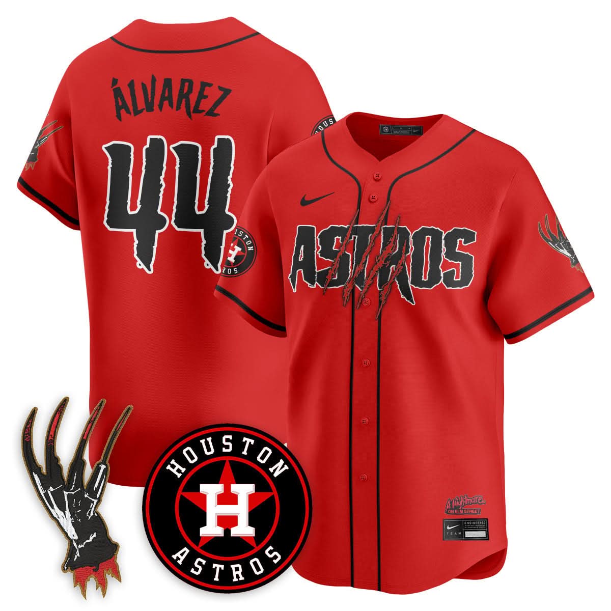 Houston Astros "A Nightmare on Elm Street" Jersey - Stitched