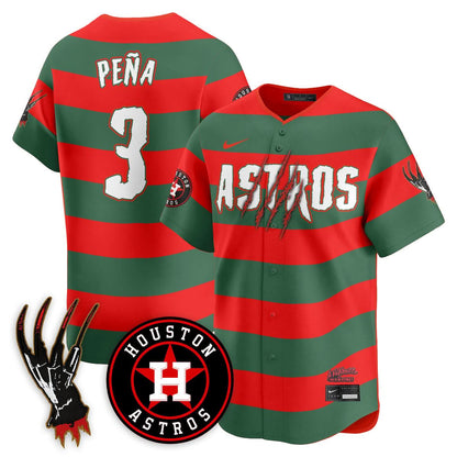 Houston Astros "A Nightmare on Elm Street" Jersey - Stitched