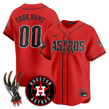 Houston Astros "A Nightmare on Elm Street" Jersey - Stitched