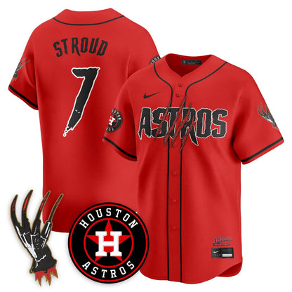 Houston Astros "A Nightmare on Elm Street" Jersey - Stitched