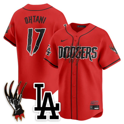 Los Angeles Dodgers "A Nightmare on Elm Street" Jersey - Stitched
