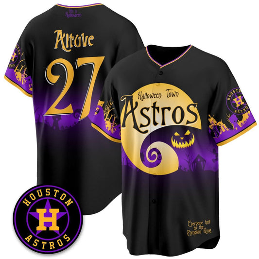 Houston Astros "Halloween Town" Limited Jersey - Stitched