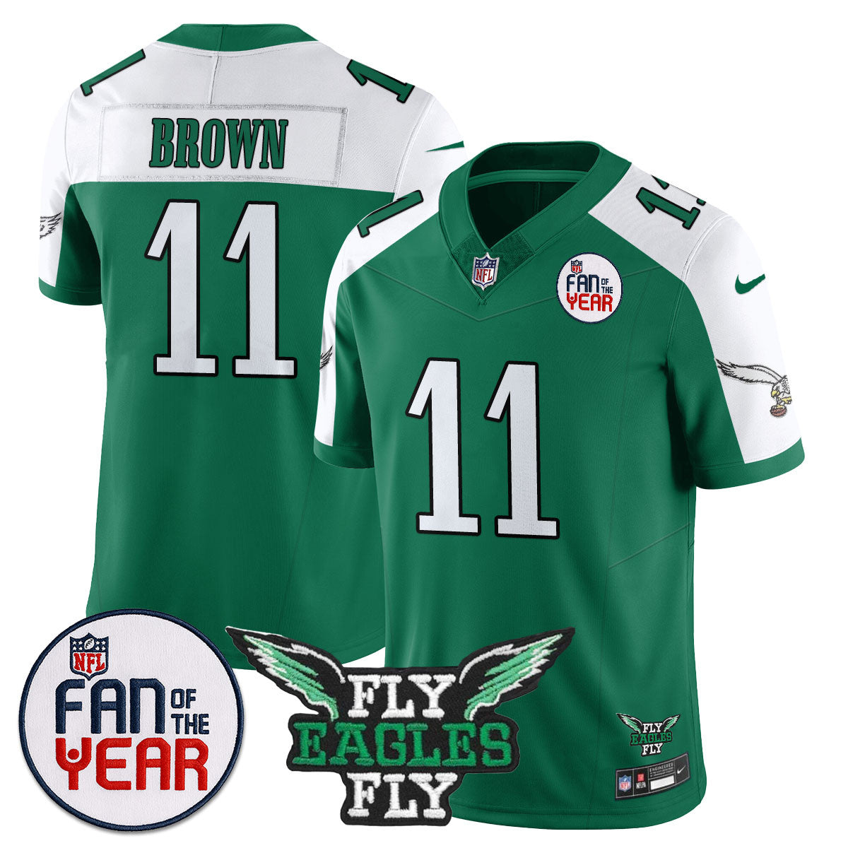 Philadelphia Eagles "Fan Of The Year" Jersey - All Stitched