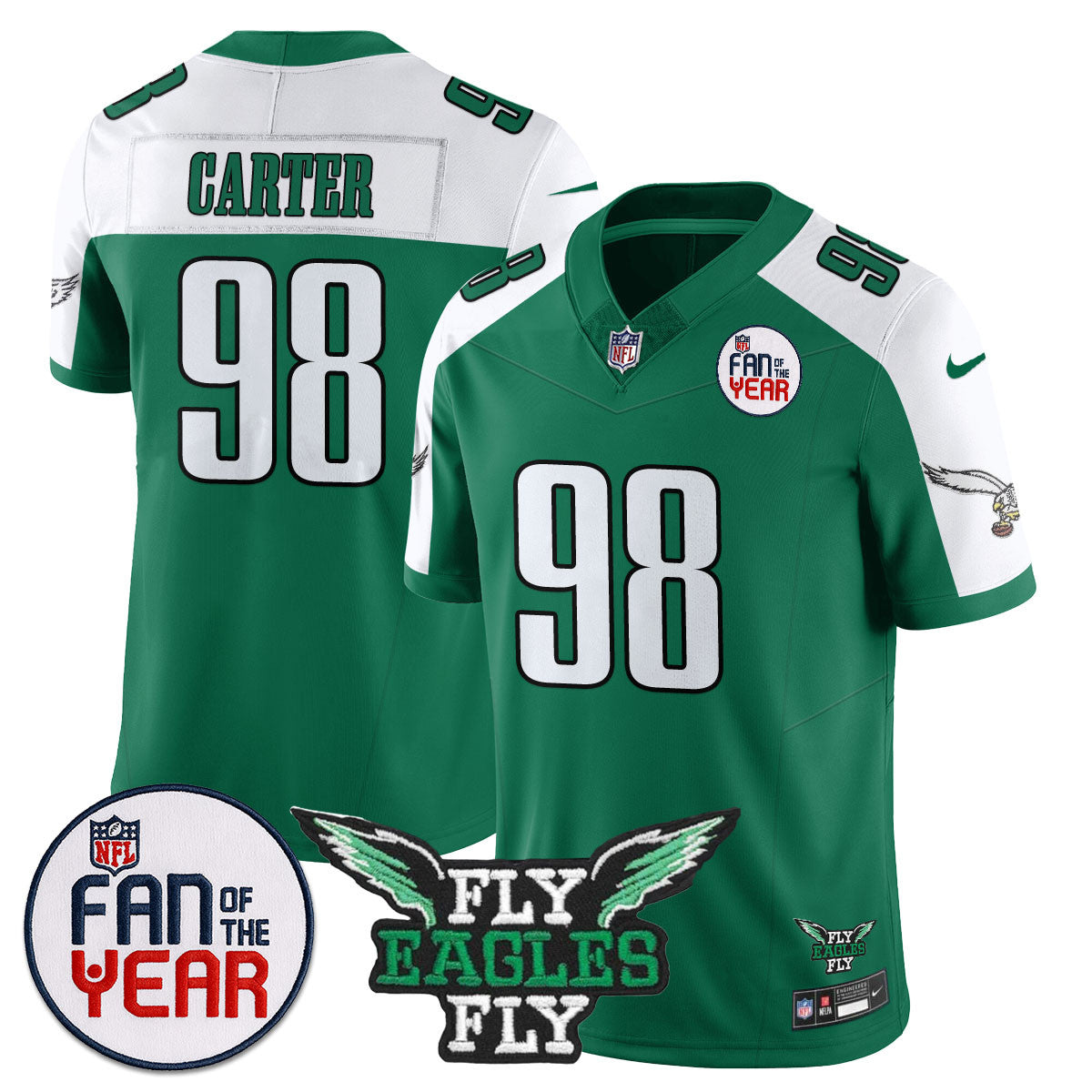 Philadelphia Eagles "Fan Of The Year" Jersey - All Stitched