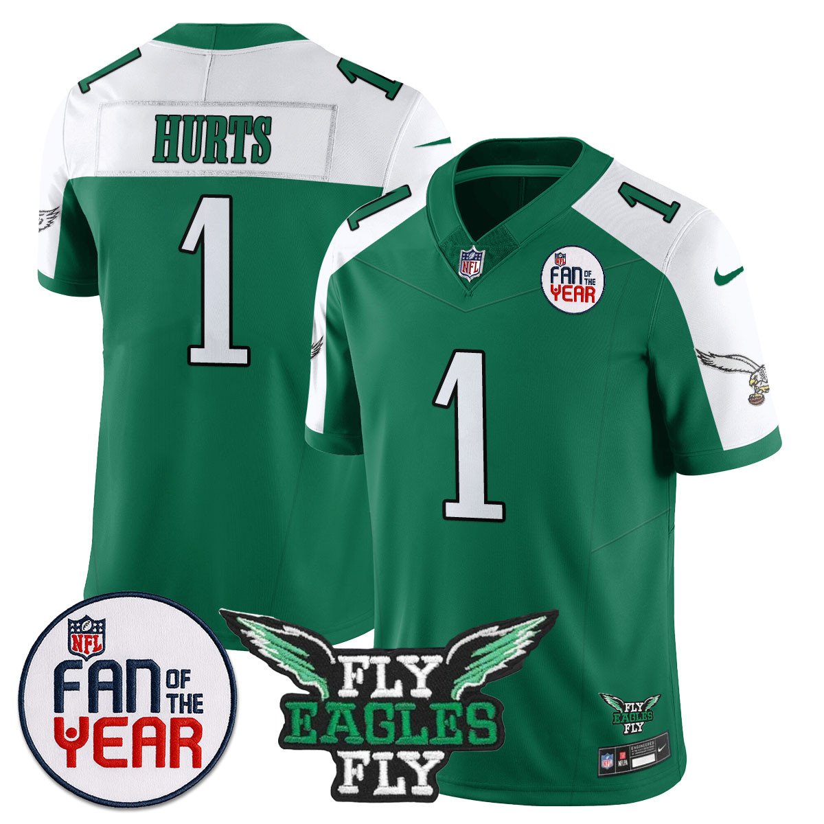 Philadelphia Eagles "Fan Of The Year" Jersey - All Stitched