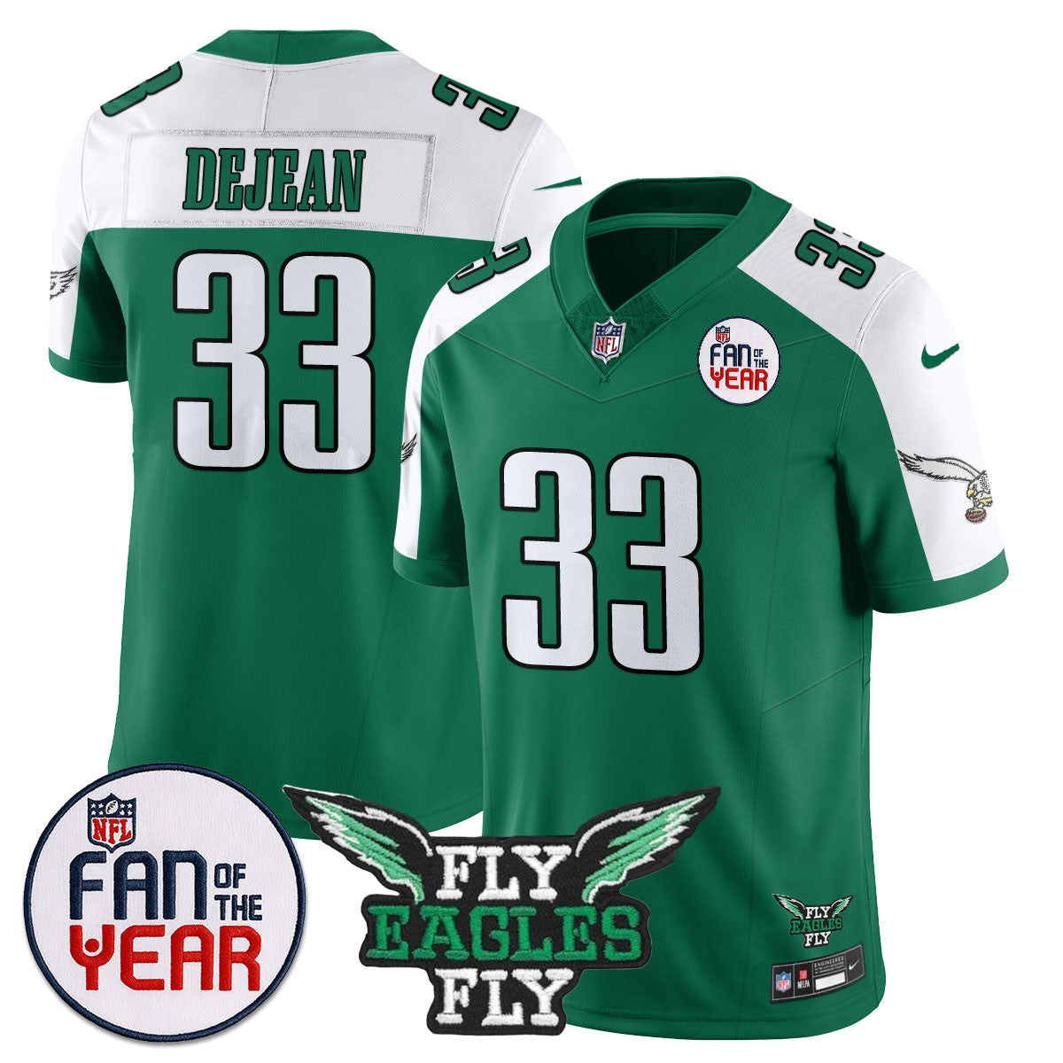 Philadelphia Eagles "Fan Of The Year" Jersey - All Stitched