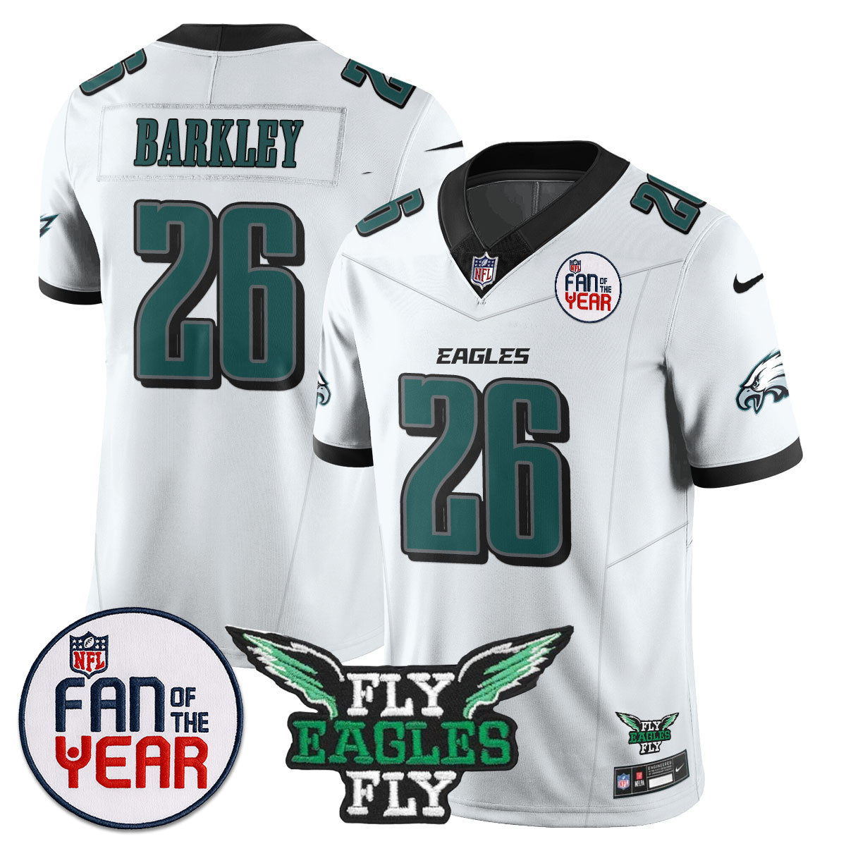 Philadelphia Eagles "Fan Of The Year" Jersey - All Stitched