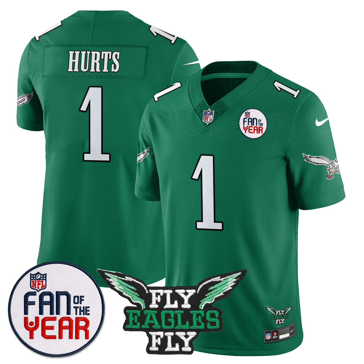 Philadelphia Eagles "Fan Of The Year" Jersey - All Stitched