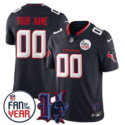 Houston Texans "Fan Of The Year" Jersey - All Stitched