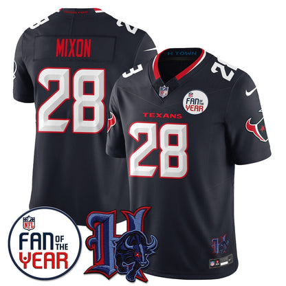 Houston Texans "Fan Of The Year" Jersey - All Stitched