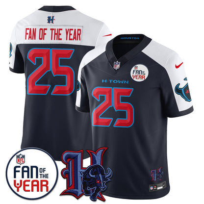 Houston Texans "Fan Of The Year" Jersey - All Stitched