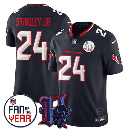 Houston Texans "Fan Of The Year" Jersey - All Stitched