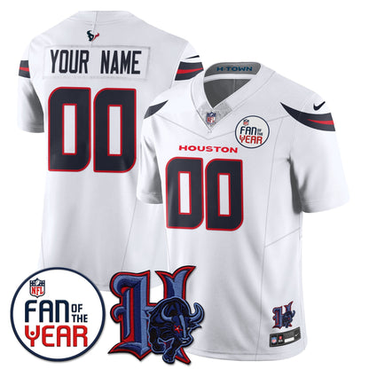 Houston Texans "Fan Of The Year" Jersey - All Stitched