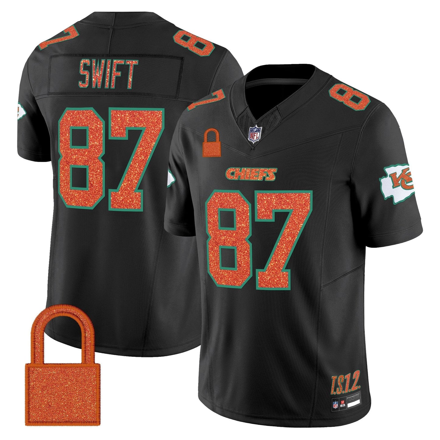Kansas City Chiefs 'Taylor Swift - TS12 - The Life of a Showgirl' Vapor Limited Jersey - All Stitched